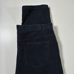 Peter Christian Corduroy Pants 36x30 Navy Blue Straight Pinwale 5 Pocket